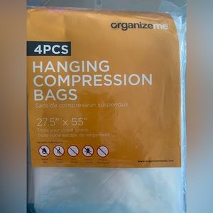 4 piece Hanging Compression Bags
